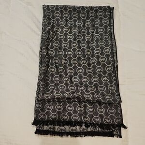 Michael Kors Monogram Black and White Scarf